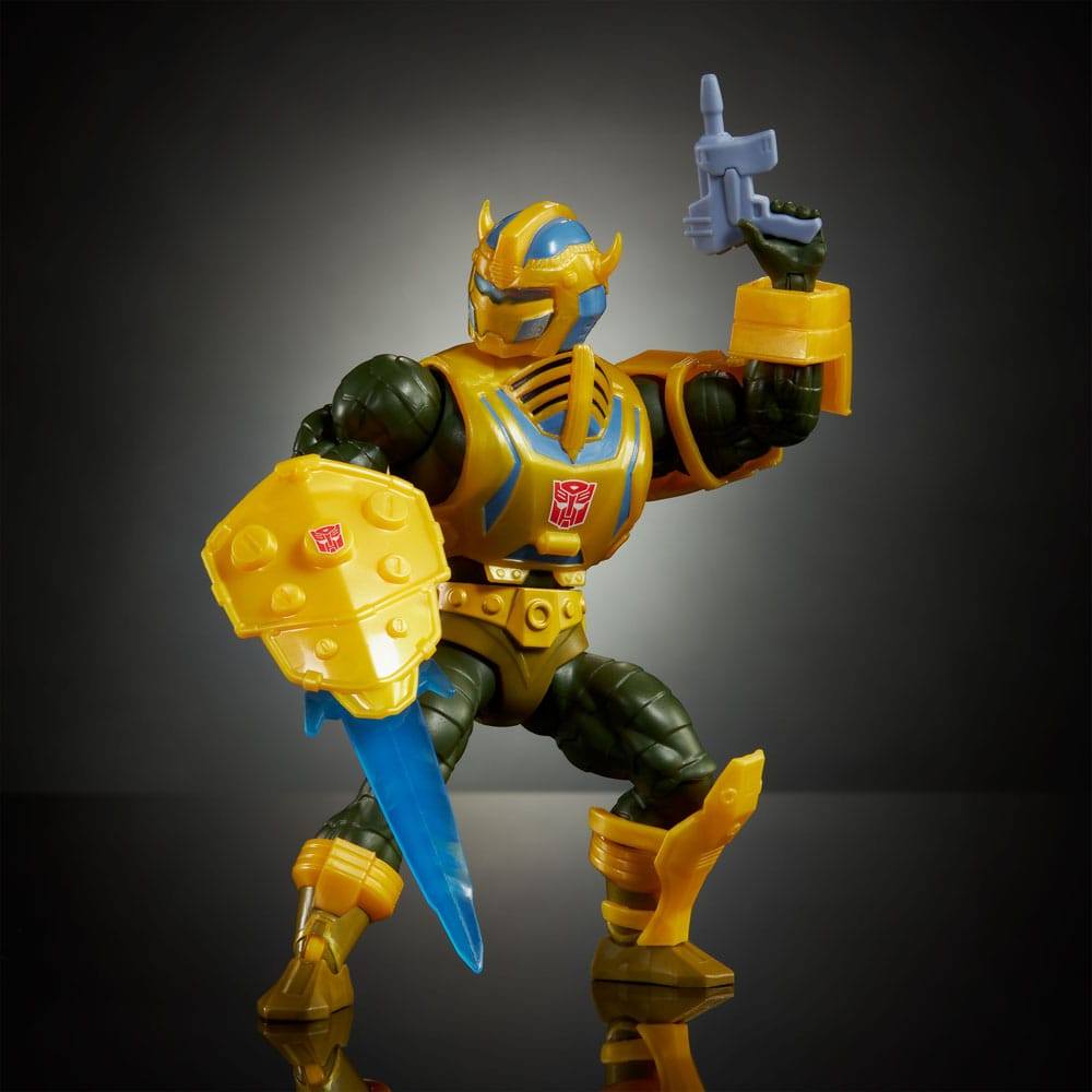 Masters of the Universe x Transformers Action Figure Bumblebee Armor Man-At-Arms heo European Exclusive 14cm3