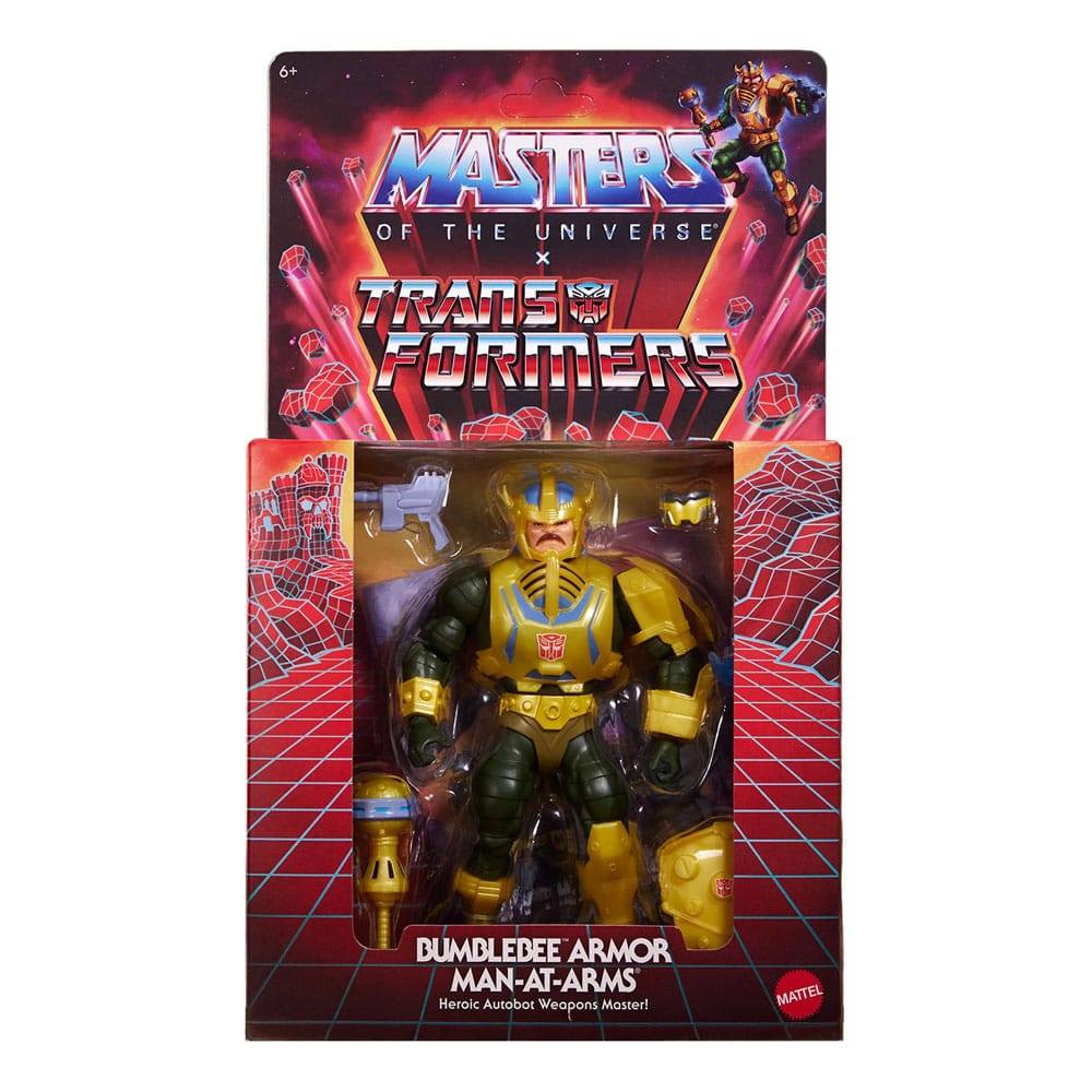 Masters of the Universe x Transformers Action Figure Bumblebee Armor Man-At-Arms heo European Exclusive 14cm7