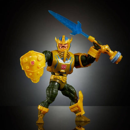 Masters of the Universe x Transformers Action Figure Bumblebee Armor Man-At-Arms heo European Exclusive 14cm5