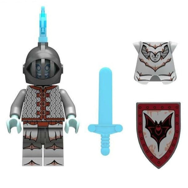 Fright Knight Medieval Knight Custom Soldier Minifigure1