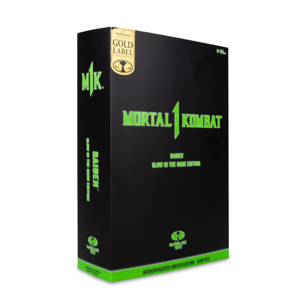 Mortal Kombat Action Figure Glow in the Dark Edition Raiden (Gold Label) 18cm9