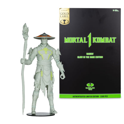 Mortal Kombat Action Figure Glow in the Dark Edition Raiden (Gold Label) 18cm6