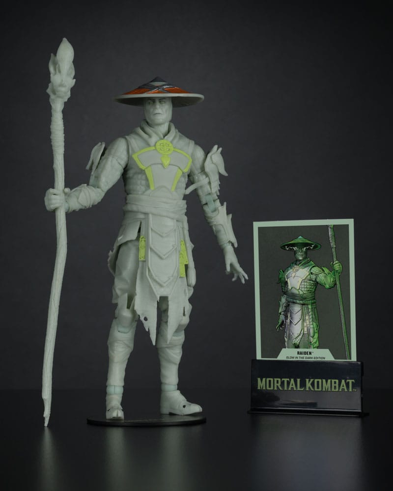 Mortal Kombat Action Figure Glow in the Dark Edition Raiden (Gold Label) 18cm11