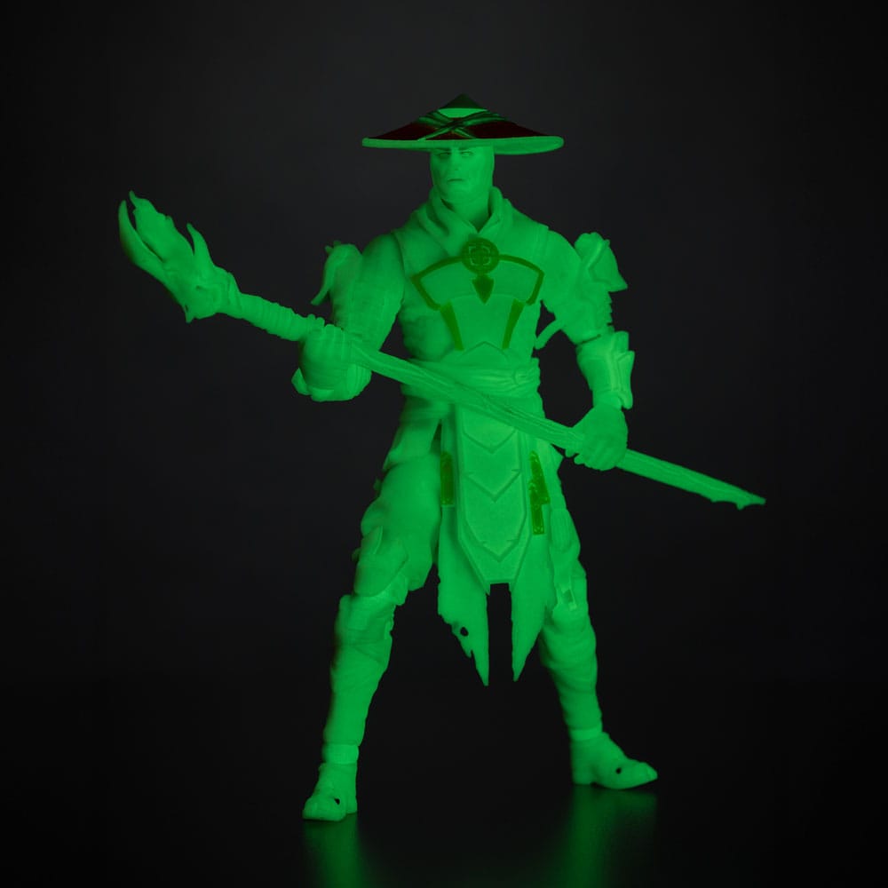 Mortal Kombat Action Figure Glow in the Dark Edition Raiden (Gold Label) 18cm4