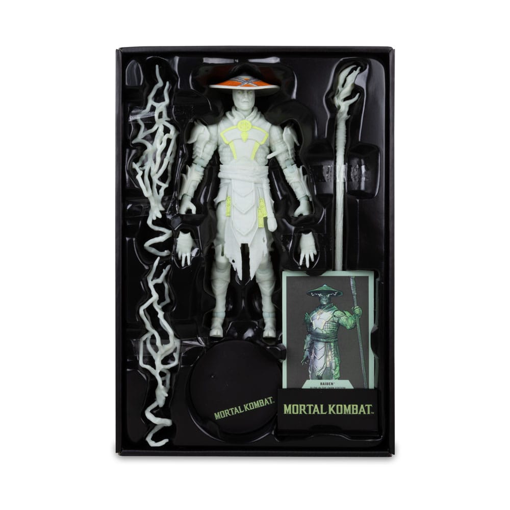 Mortal Kombat Action Figure Glow in the Dark Edition Raiden (Gold Label) 18cm7