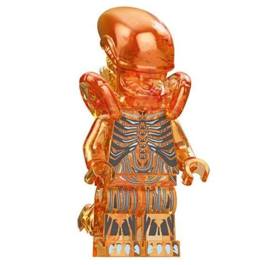Aliens Transparent Orange Xenomorph Minifigure1