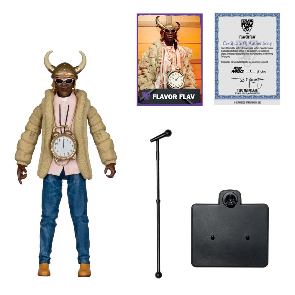 Music Maniacs Hip Hop Action Figure Flavor Flav 16cm2