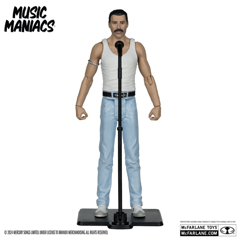 Music Maniacs Rock Action Figure Freddy Mercury 15cm5
