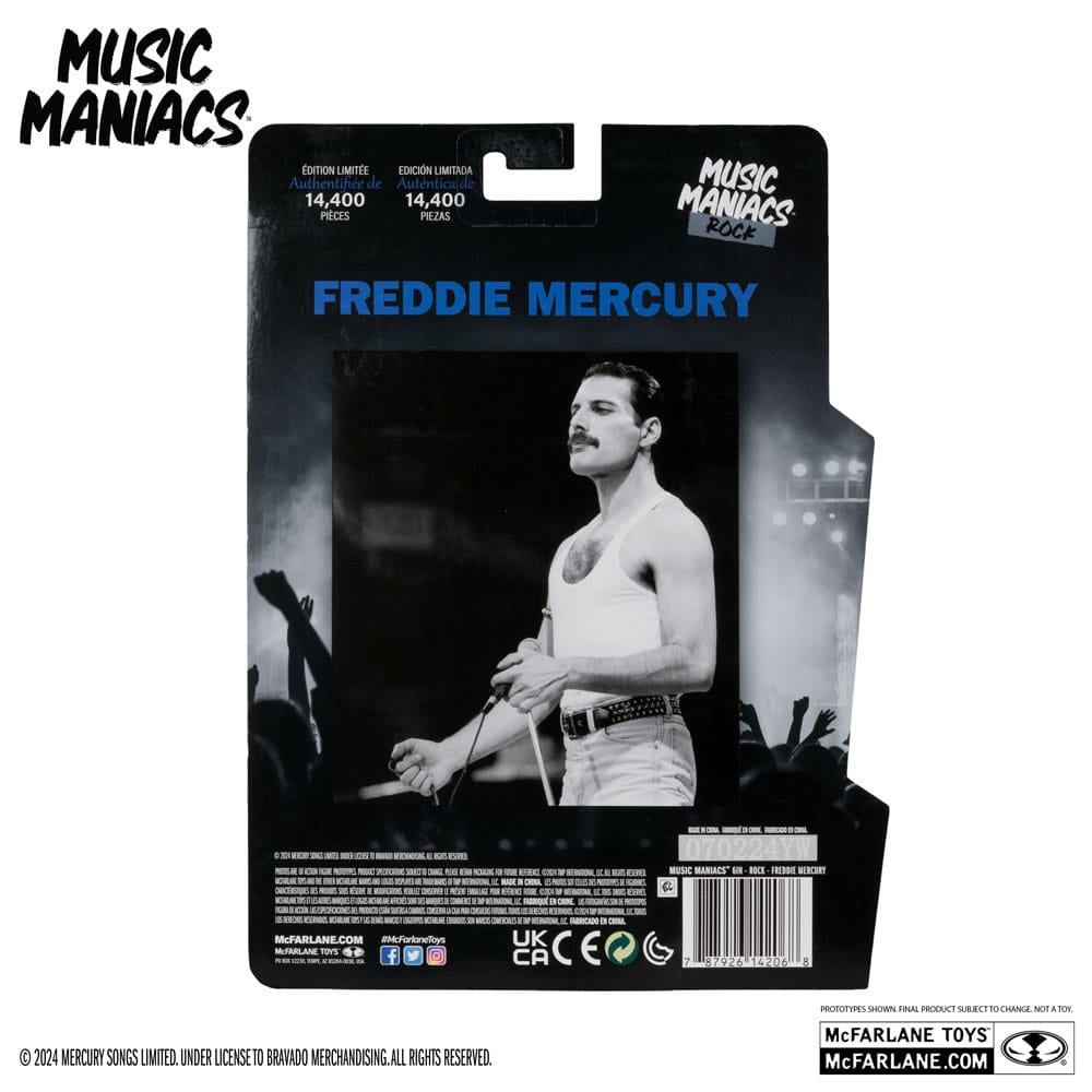 Music Maniacs Rock Action Figure Freddy Mercury 15cm8