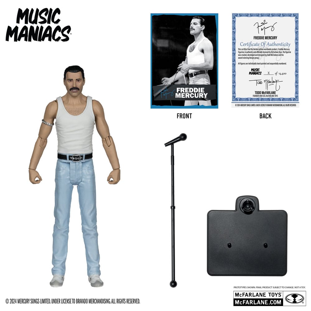 Music Maniacs Rock Action Figure Freddy Mercury 15cm2