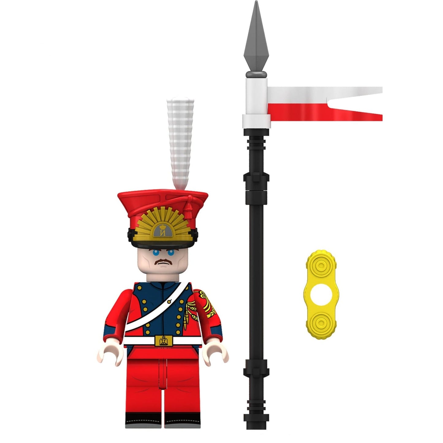 Army Military Lancers of the Guard Dutch Regiment Lancer Soldier Minifigure