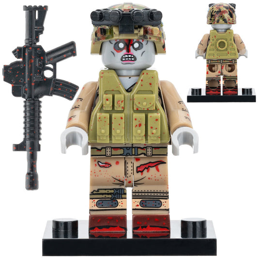 Zombie Soldier Custom Horror Minifigure1