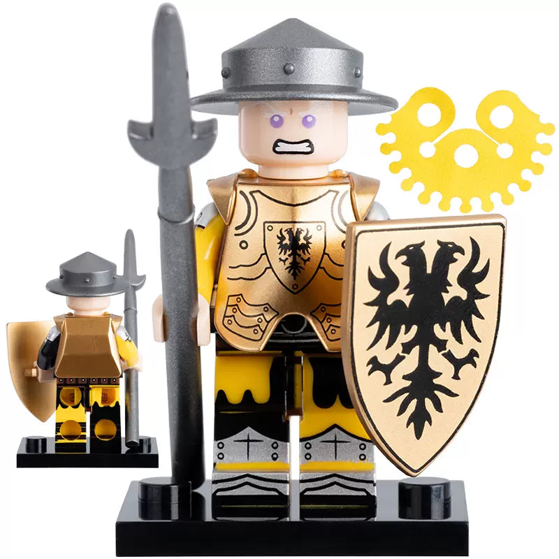 Medieval Soldier Old Fraz Custom Military Minifigure1