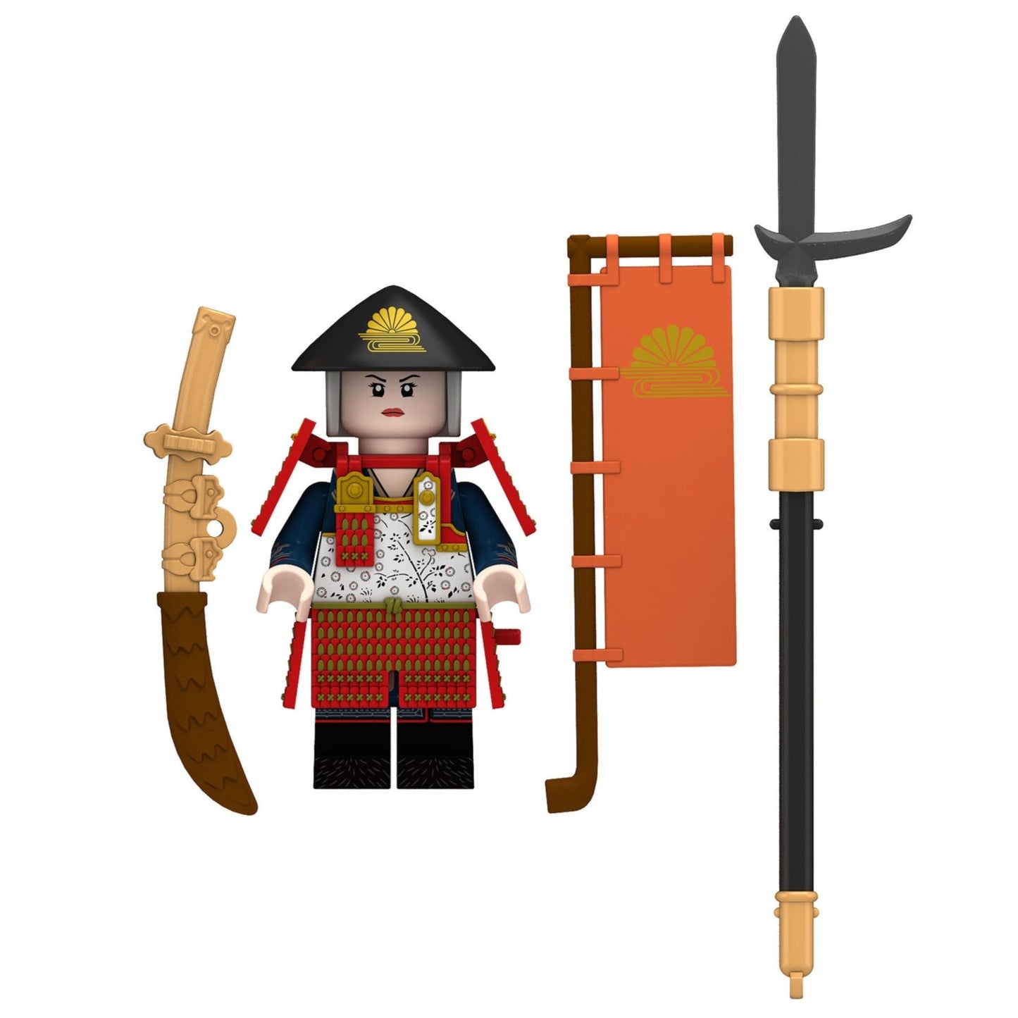 Apenanka Japanese Samurai Warrior Custom Minifigure1