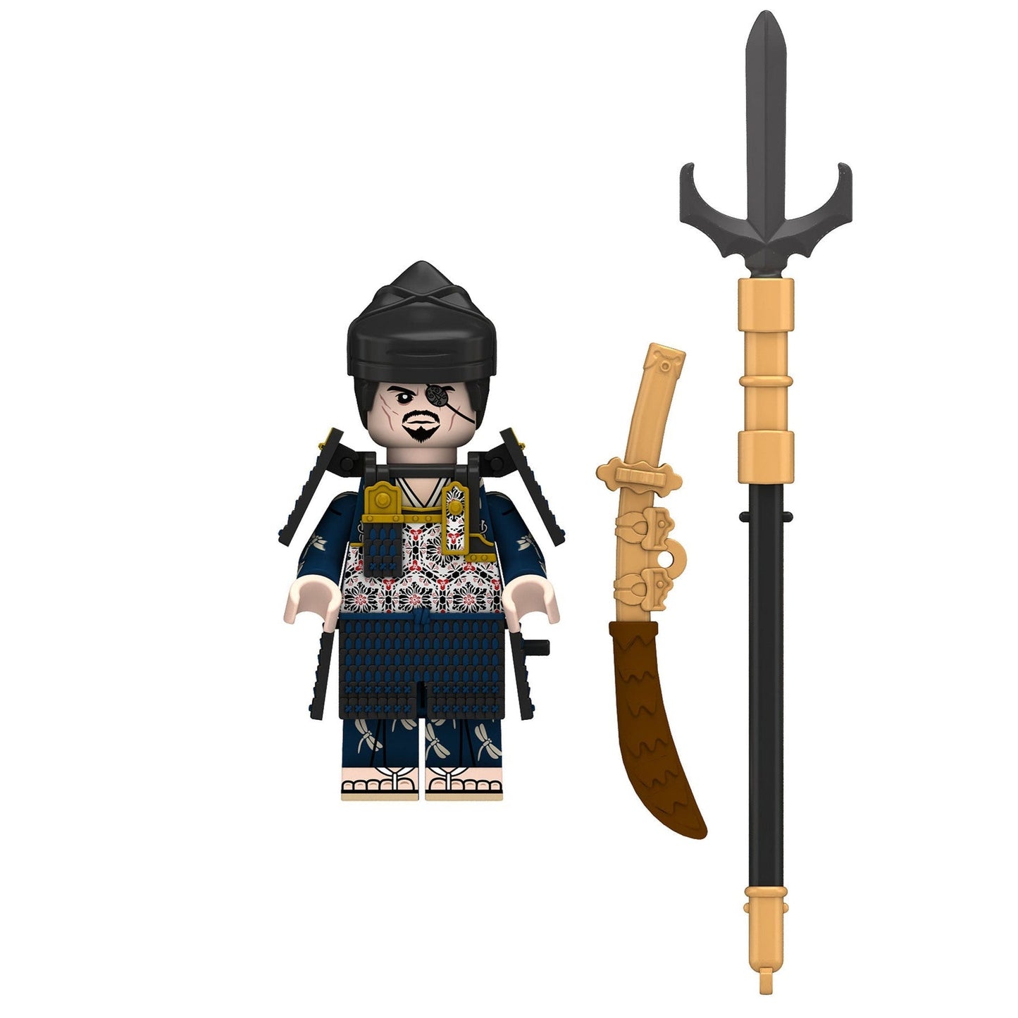 Shimizu Japanese Samurai Warrior Custom Minifigure1