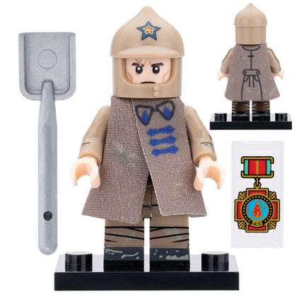 Soviet Road Construction Soldier Custom Military Minifigure1
