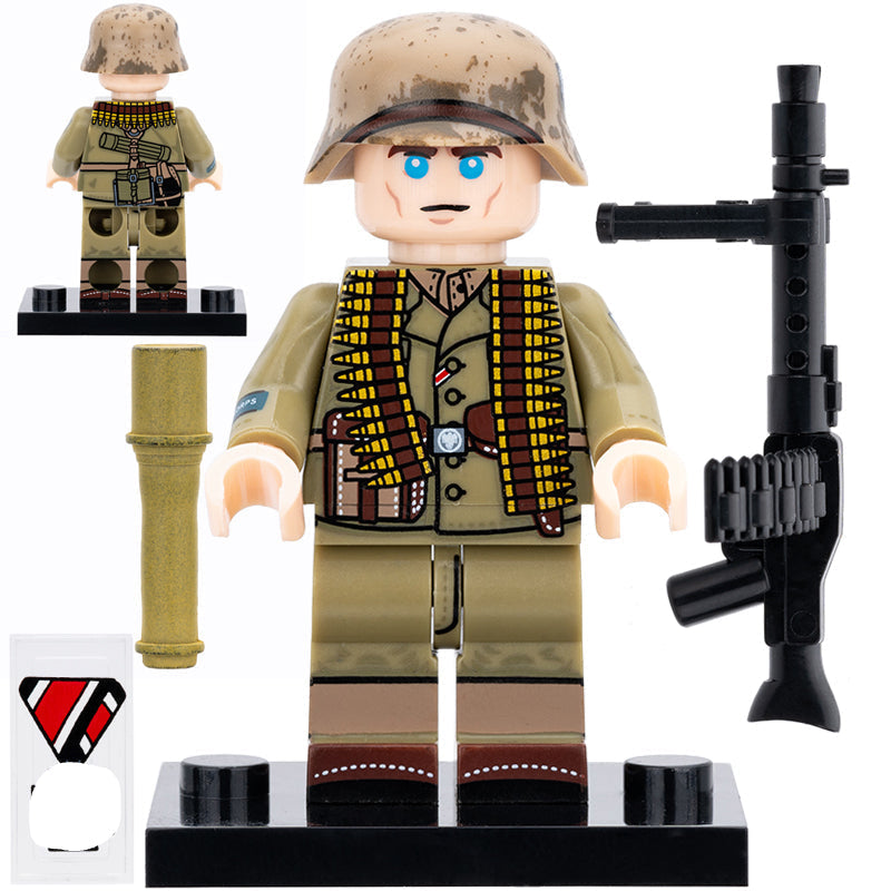 German Africa Corps Soldier Custom Minifigure1