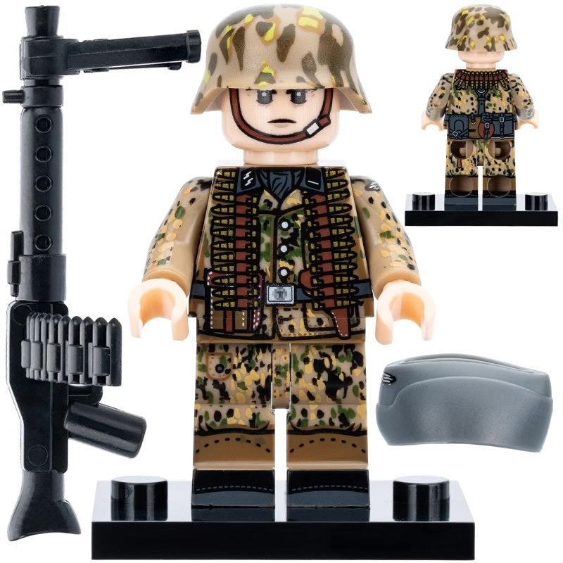 WW2 German Erbsenmuster Infantry Soldier Custom Minifigure1