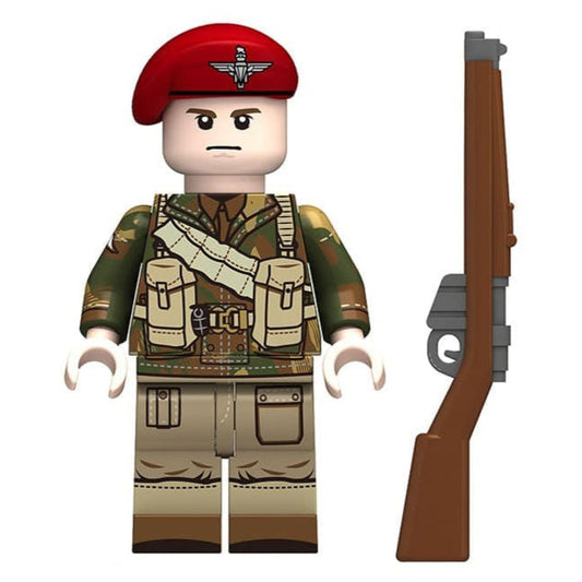 WW2 British Red Devils Paratrooper Soldier Custom Military Minifigure