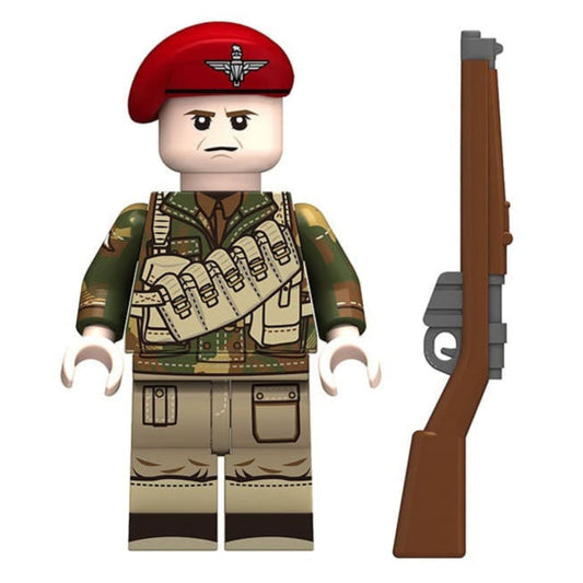 WW2 British Airborne Division Red Devil Soldier Custom Military Minifigure