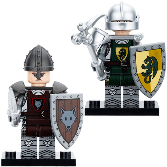 2 x Medieval Knights Custom Military Minifigure1