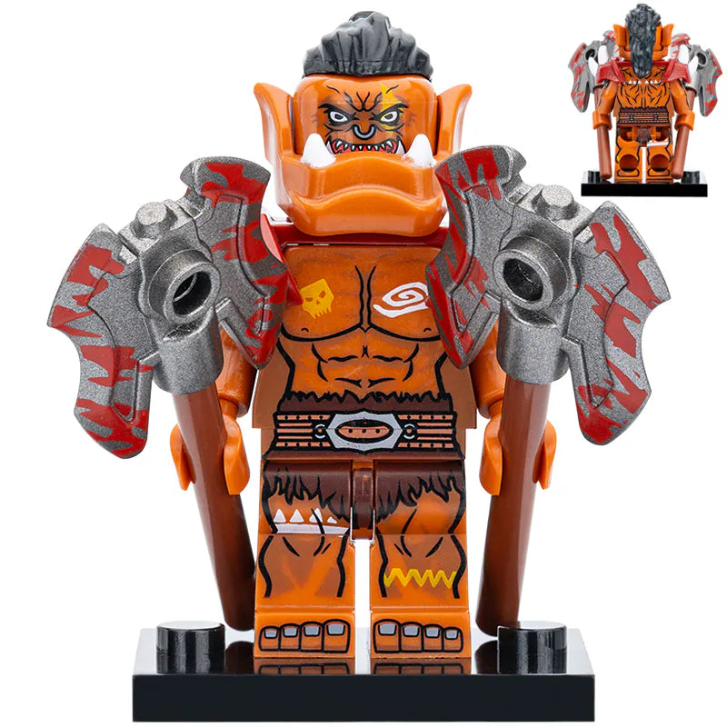 Orc Berserker Custom Warcraft Game Minifigure1