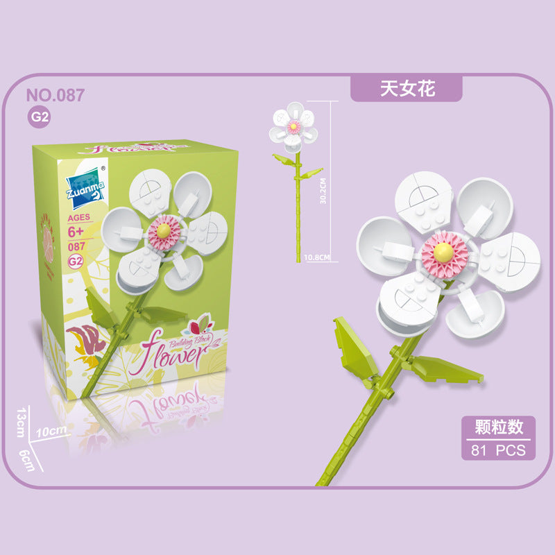087G-2-Building Block Flowers (81pcs)