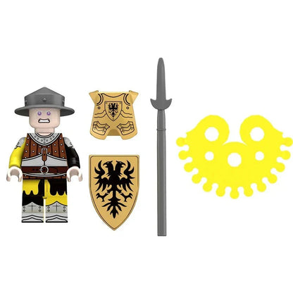Medieval Soldier Old Fraz Custom Military Minifigure2