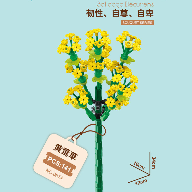 087A-2-Solidago Building Block Flower (141pcs)