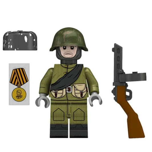 Soviet Infantry Soldier Custom Minifigure1