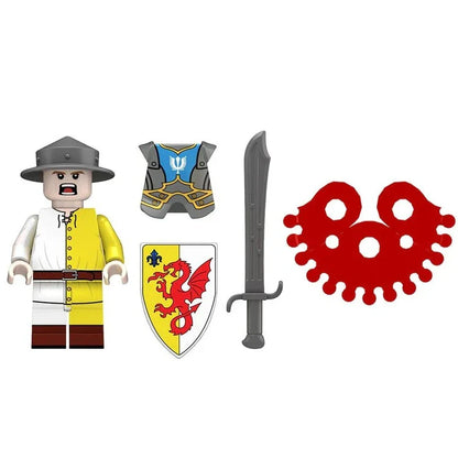 Medieval Soldier Eagle Militia Custom Military Minifigure2