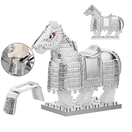 Armoured Medieval Warhorse Custom Minifigure1