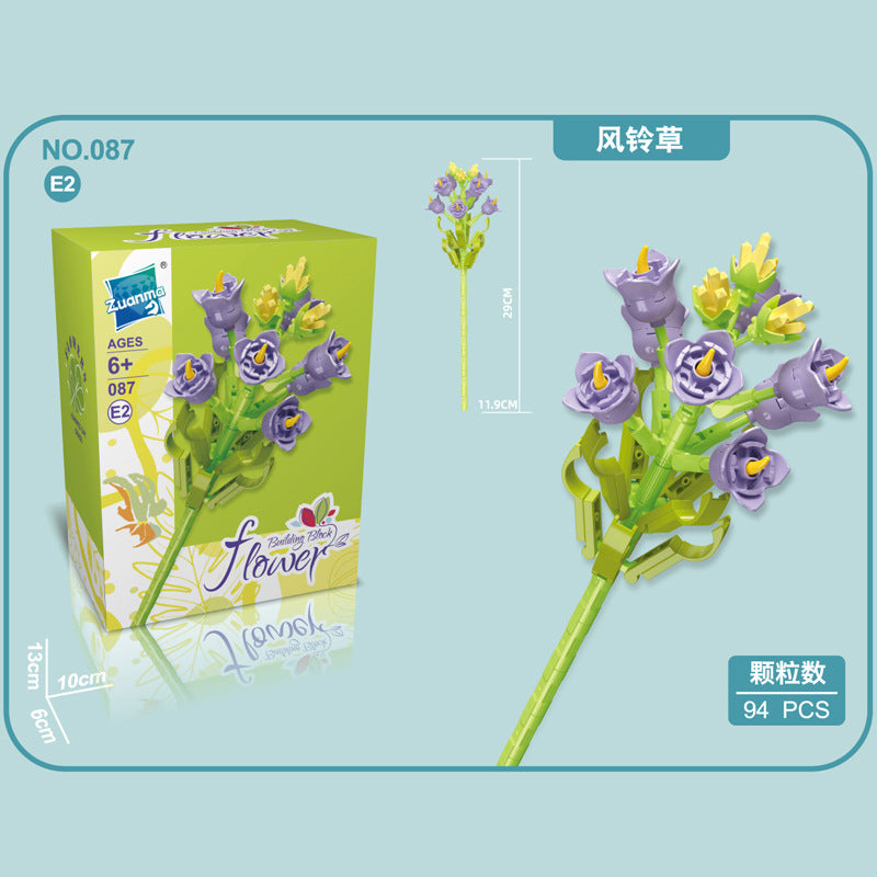 087E-2-Bellflower Building Block Flower (94pcs)