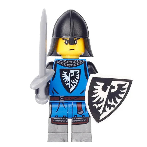 Black Falcon Knight From Lego Castle Custom Soldier Minifigure1