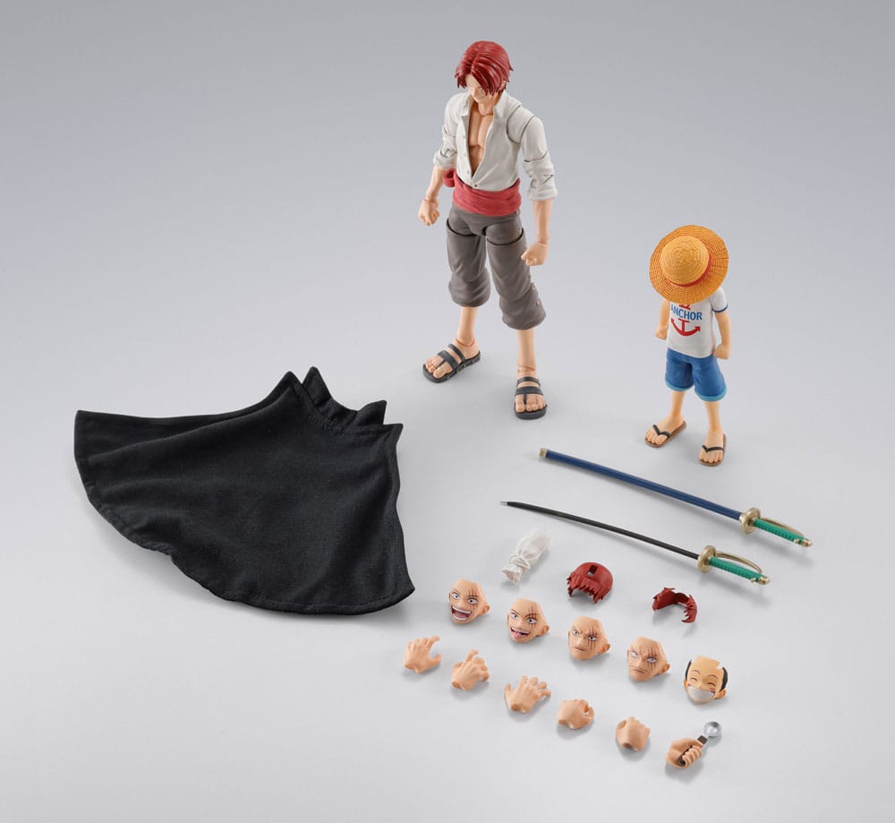 One Piece S.H.Figuarts Action Figure 2-Pack Shanks & Monkey D. Luffy Childhood Ver.10