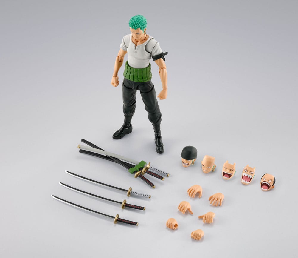 One Piece S.H.Figuarts Action Figure Roronoa Zoro Romance Dawn Ver. 15cm12