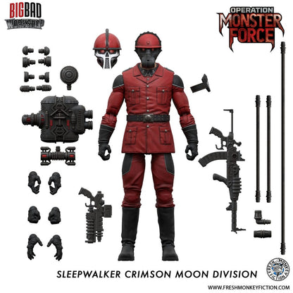 Operation: Monster Force Action Figure 1/12 Sleepwalker Crimson Moon Division 15cm6