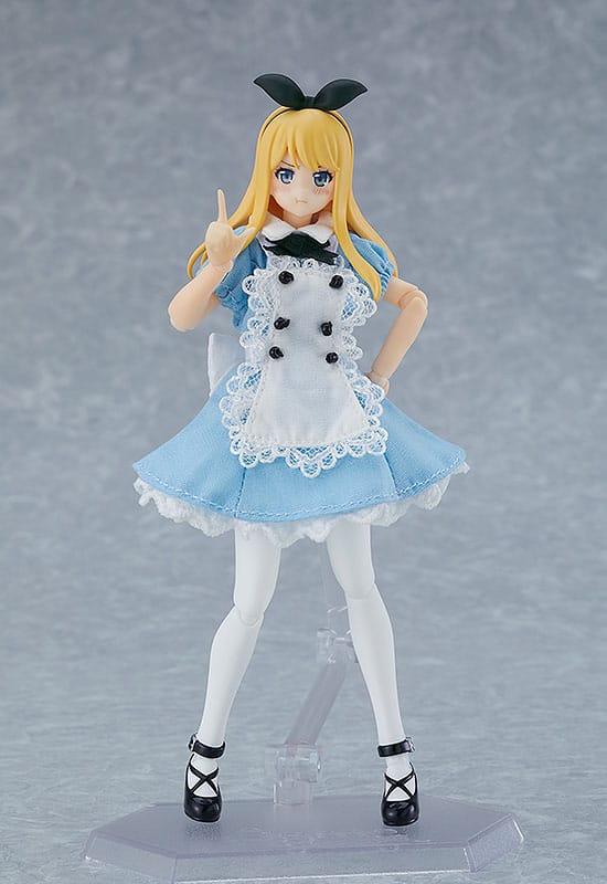 Original Character Figma Action Figure Female Body (Alice) with Dress and Apron Outfit 13cm5
