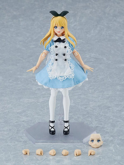 Original Character Figma Action Figure Female Body (Alice) with Dress and Apron Outfit 13cm10