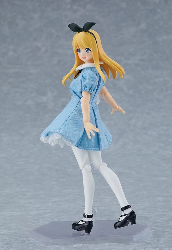 Original Character Figma Action Figure Female Body (Alice) with Dress and Apron Outfit 13cm7
