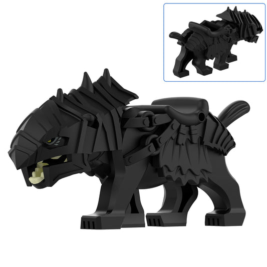 Black Wolf Custom Lord of the Rings Minifigure