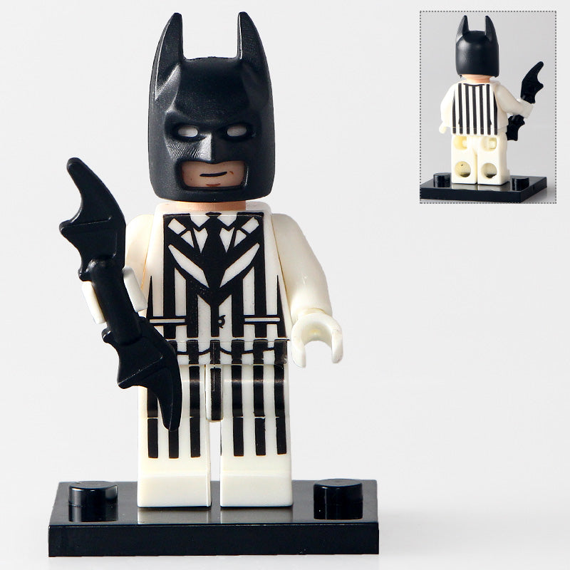 Batman Pinstripe Suit Custom DC Comics Superhero Minifigure1