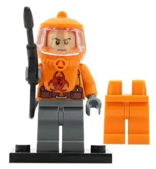 Hazmat Guy Orange custom Collectable Series Minifigure1