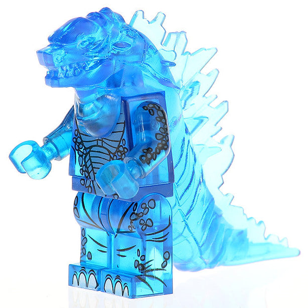 Godzilla Blue Clear Monster Horror Movie Minifigure1