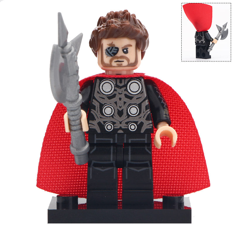 Thor with Battle Axe Custom Marvel Superhero Minifigure1