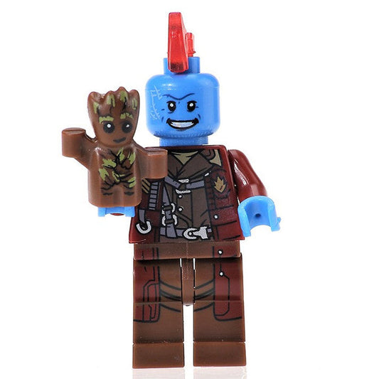 Yondu Udonta + Baby Groot Marvel Superhero Minifigure Guardians of the Galaxy1