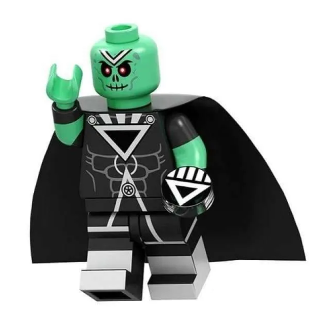 Black Lantern Martian Manhunter DC Comics Superhero Minifigure1