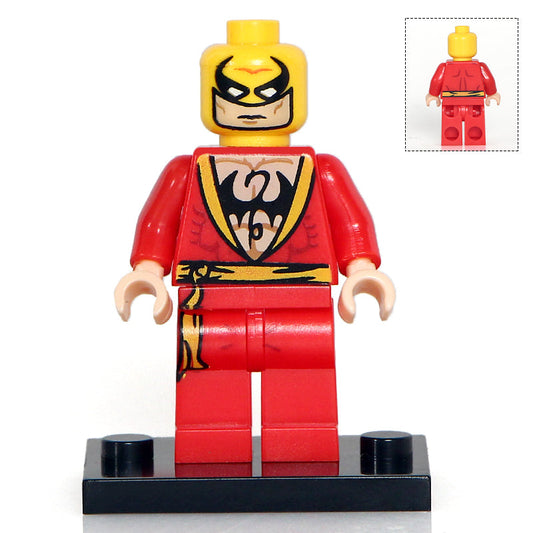 Red Iron Fist Custom Marvel Superhero Minifigure1
