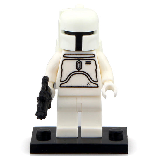 White Boba Fett Classic custom Star Wars Minifigure1