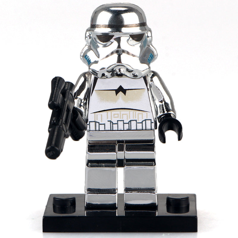 Chrome Imperial Stormtrooper custom Star Wars Minifigure1